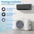 thumbnail image 3 of Gymax Climatiseur Mini-Split 9100 BTU 20,5 SEER2 avec Onduleur et Thermopompe, 3 of 8
