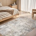thumbnail image 3 of x Area Rug Living Room Rugs Washable Neutral Modern Abstract Soft Thin Large Rug Indoor Floor No Slip Rug Carpet for Bedroom Under Dining Table Home Office Decor Grey, 3 of 8