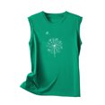 thumbnail image 5 of Besolor Débardeurs pour Femmes 2024 T-Shirts Sans Manches Imprimés Tendance Col Rond Tunique d'Été Décontractée, 5 of 5