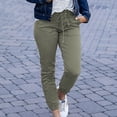 thumbnail image 2 of Womens Solid Color Comfortable Leisure Pants Waistband Sweatpants Pants Length Pants, 2 of 8
