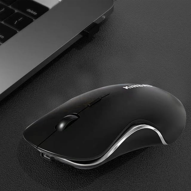 Computer Mouse Wireless, Mute and Slim Ergonomic Wireless Mouse with Large 1000mAh Rechargeable Battery