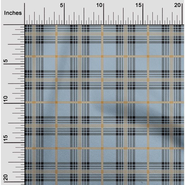oneOone Viscose Jersey Fabric Tartan Check Decor Fabric Printed BTY 60 Inch Wide