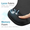 thumbnail image 3 of Tapis de Souris en Gel avec Support de Poignet Repose-Poignets (Noir, 2 Pack), 3 of 6