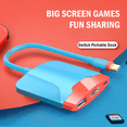 thumbnail image 4 of 3 in 1 Docking Station USB Type C- HDMI Fast Charging Hub for Nintendo Switch Lite OLED 4K HD Connector for Smart TV, 4 of 6