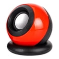 thumbnail image 1 of Yinanstore Mignon Mini Haut-Parleur Petit Haut-Parleur Polyvalent Compact Q Oeuf Haut-Parleur de Bureau Minuscule Haut-Parleur pour Plage PC Ordinateur Camping Portable Rouge, 1 of 8