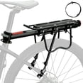 thumbnail image 1 of Semfri Bike Rack Heavy Weight Mountain Road Bike Rear Rack with Semi-Quick Release and Light Logo Bicycle Accessories Universal Adjustable Bicycle Luggage Rack - Black, 1 of 14
