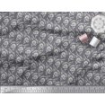 thumbnail image 3 of Soimoi Poly Georgette Fabric Leaves & Floral Block Print Fabric by The Yard 42 Inch Wide, 3 of 3