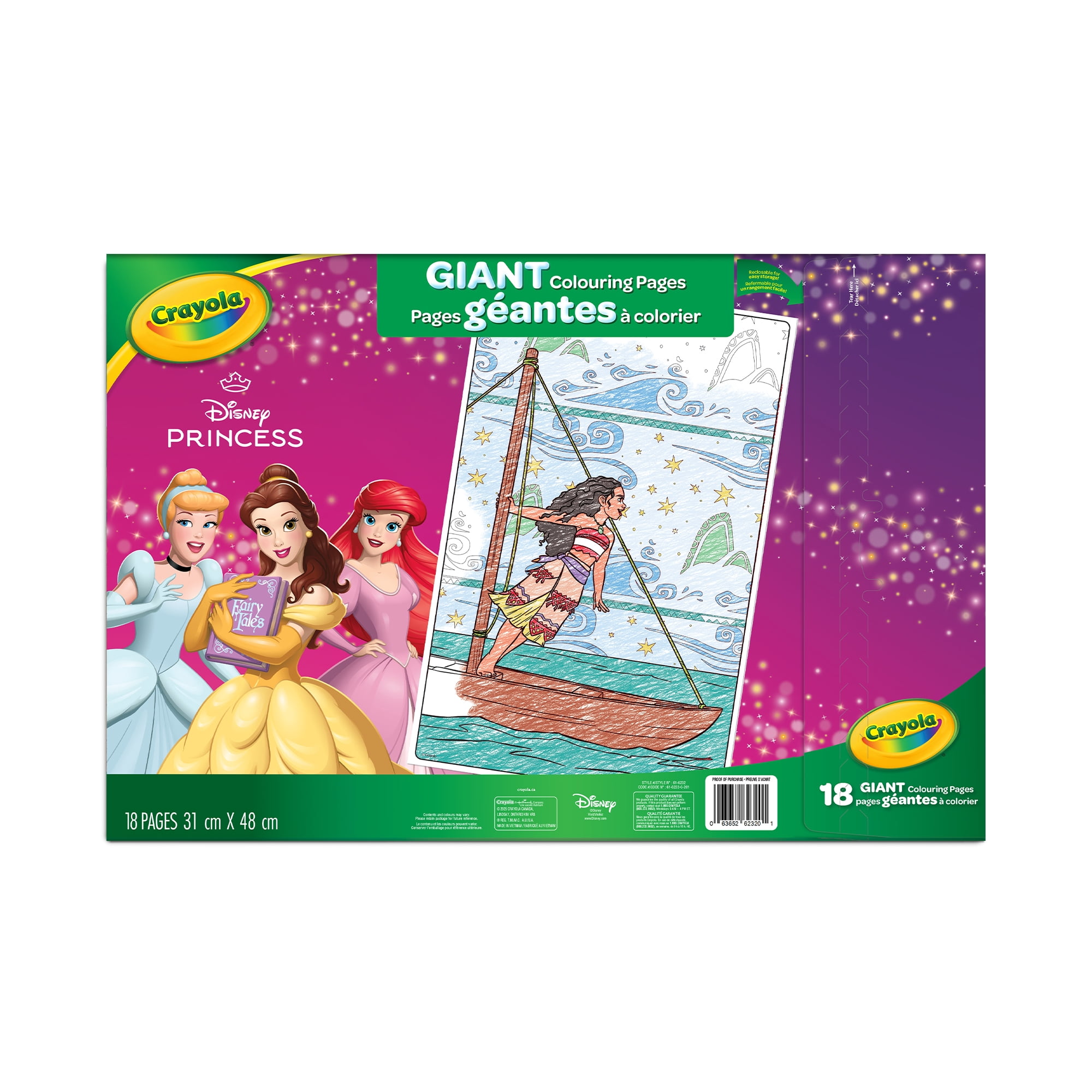 Pages géantes à colorier Les Princesses