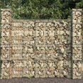 thumbnail image 1 of vidaXL Gabion Wall with Cover Galvanised Steel 600x50x200 cm, 1 of 4