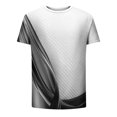 thumbnail image 5 of Qertyioot T-Shirt à Manches Courtes pour Hommes, Col Rond, Imprimé, Entraînement Physique, Sport, en Solde, 5 of 5