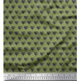 thumbnail image 1 of Soimoi Poly Georgette Fabric Floral & Flying Swan Block Decor Fabric Printed Yard 52 Inch Wide, 1 of 3