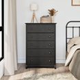 thumbnail image 2 of Commode Sonoma de Prepac à cinq tiroirs en noir vieilli, 2 of 9