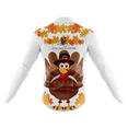 thumbnail image 2 of Long Sleeve Cycling Jersey Thanksgiving Turkey Mens - L, 2 of 3