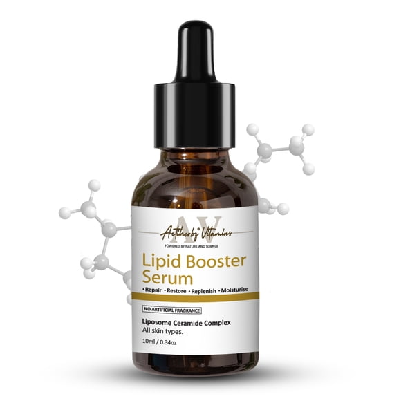 Aqua Lipid Booster Ceramide Serum | Barrier Repair with Essential Fatty Acids & Cholesterol | Hydrating, Natural, Fragrance-Free Skincare | Restores Skin Barrier | ACTIHERBZ - 0.33 fl oz