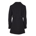 thumbnail image 2 of Sportoli Womens Mid-Length Single Breasted Wool Look Dress Coat with Pockets - Black (X-Large), 2 of 7