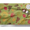 thumbnail image 3 of Soimoi Poly Georgette Tissu Champignon, Raisins & Tissu d'Impression Frais par la Cour 52 Pouces de Large, 3 of 3
