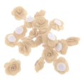 thumbnail image 4 of pitrice 20 Pieces Silk Rose Flower Head Bud DIY Craft Wedding Decor Beige, 4 of 9