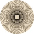 thumbnail image 1 of Ahgly Company Tapis d'Intérieur Ronds Transitionnels Bruns Lavables à la Machine, 3 Pieds Rond, 1 of 7