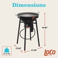 thumbnail image 2 of LoCo Cookers 22" Propane Outdoor Disco Cooker with Interchangeable Legs & SureSpark Ignition Refurbished Excellent, 2 of 8