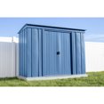 thumbnail image 2 of Arrow Classic 8 x 4 x 6 ft Blue Grey Steel Storage Shed, 2 of 7