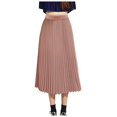 thumbnail image 1 of Jupe Maxi Élastique Plissée Élégante Midi pour Femmes, 1 of 6