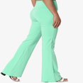 thumbnail image 4 of Women‘s PLUS Basic Foldover Waistband Comfy Stretch Cotton Boot Cut Lounge Yoga Pants, 4 of 7