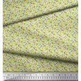 thumbnail image 2 of Soimoi Polyester Crepe Fabric Flower Watercolor Print Sewing Fabric Yard 52 Inch Wide, 2 of 3