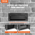 thumbnail image 2 of VEVOR Through The Wall Drop Box 13x7x17" Mailbox with Combination Lock Black, 2 of 9