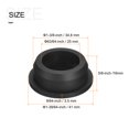 thumbnail image 2 of Unique Bargains Support à Oeillets en Caoutchouc Dia 1-3/8 Pieds (34,8 mm) Rond Type T pour Protection de Fil, Lot de 4, 2 of 5