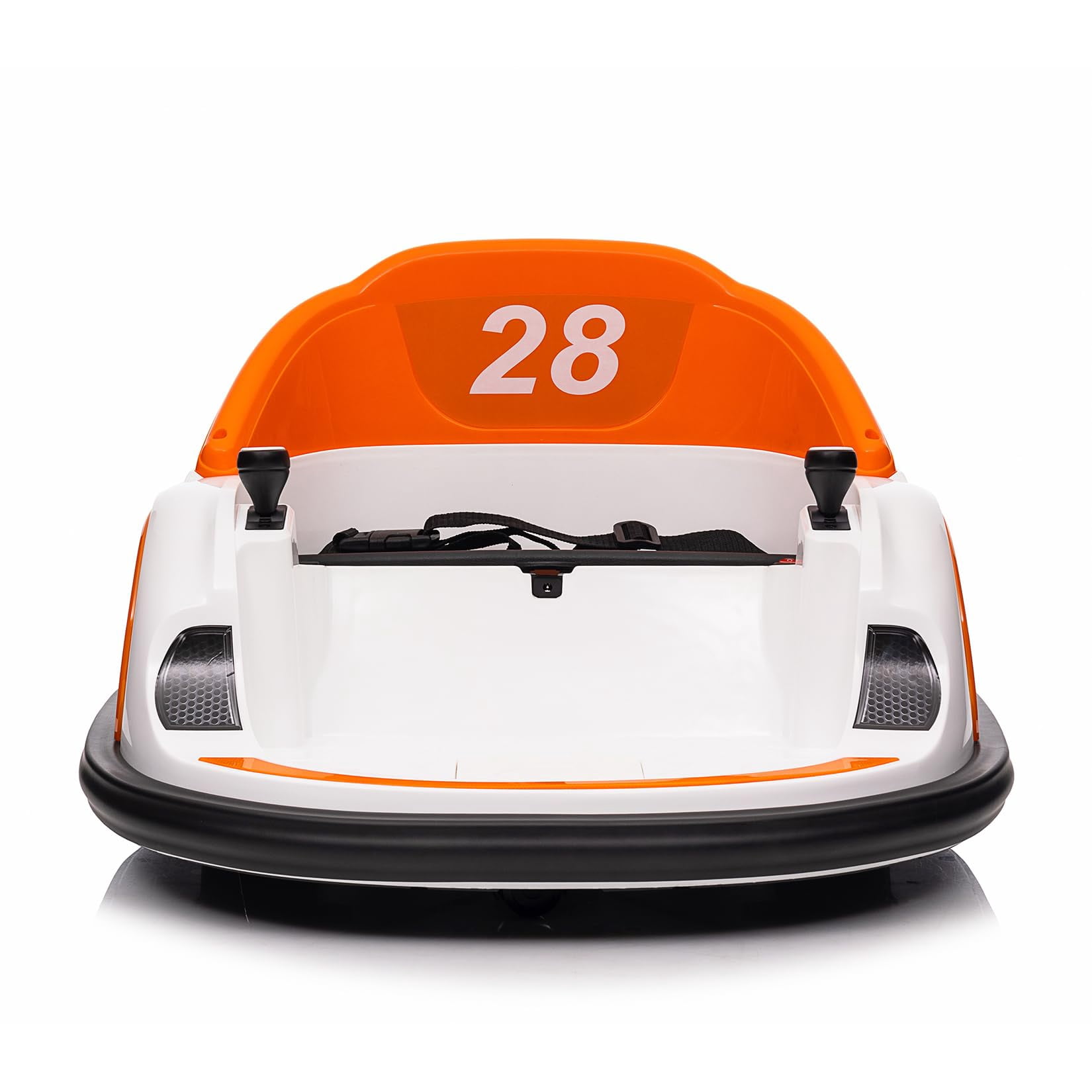 Yiwa 12V Electric Ride On Bumper Car for Toddlers, Remote Control, LED Lights, 360 Degree Spin, Battery Display, Music, Perfect Toy Gift