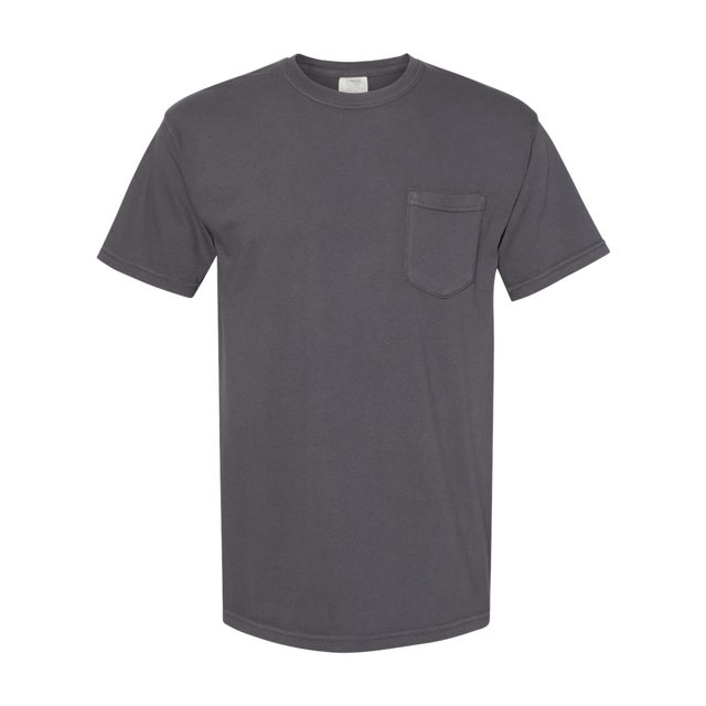 Comfort Colors Adult Garment-Dyed Heavyweight Pocket T-Shirt, S, Graphite
