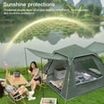 thumbnail image 4 of Spacious Automatic Quick-Open Beach Tent for Camping - Waterproof and UV-Resistant, Easy Setup with Mesh Windows and Carrying Bag, Available in Large Size and Light Blue Color, 4 of 6