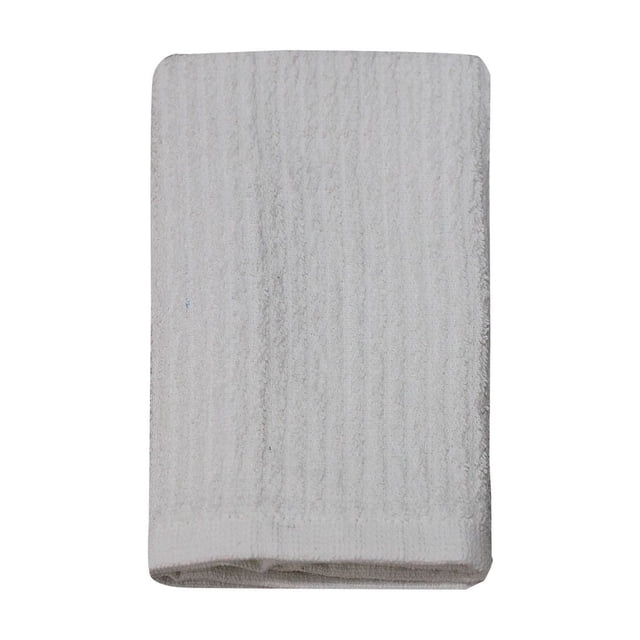 Mainstays Barmop Dish Cloths folded white 100% cotton dishcloth measuring 12x12 inches with absorbent, soft texture, ideal for kitchen cleaning and dishwashing, also suitable for wiping surfaces and light household tasks.