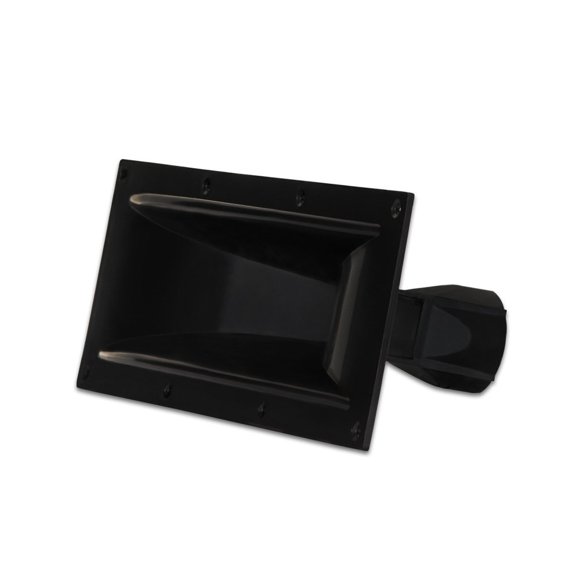 Goldwood Sound Molded Tweeter or Midrange Speaker Lense Heavy Duty Abs Directivity Speaker Horn Black (GM-600PB)