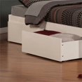 thumbnail image 4 of Concord Wood Full Platform Bed with Footboard & 2 Storage Drawers in White, 4 of 8