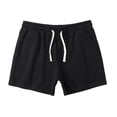 thumbnail image 5 of Yuzhih Men's Running Shorts Summer Cotton Drawstring Gym Shorts Big and Talls Basic Solid Color Sports Shorts, 5 of 5