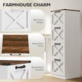 thumbnail image 4 of HOMCOM Classeur à 4 Tiroirs, Armoire de Classement pour Formats Lettre/A4, Blanc, 4 of 10