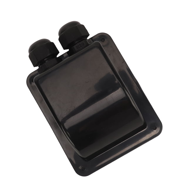 Solar Double Cable Entry Gland Box, Solar Dual Cable Entry Connector,Solar Panel Cable Entry Housing,Weatherproof Double Cable Entry Gland Box for Solar Project on Rv, Campervan, B
