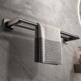 thumbnail image 1 of Cagogo Double Towel Rack, 16 Inch 304 Stainless Steel Towel Bar, Brushed Nickel Bathroom Towel Holder, Wall Mounted Towel Rail, Space Saving Double Layer Towel Rack for Bathroom and Shower, Alloy, 1 of 8