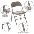 thumbnail image 2 of HERCULES Series Double Braced Gray Metal Folding Chair, 2 of 9