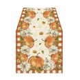 thumbnail image 2 of YIMWNYI Fall Table Runner , Décoration de Table de Récolte de l'Action de Grâce, Design Feuille de Citrouille d'Automne, Parfait pour les Dîners, Tissu en Lin, Décoration Saisonnière Réutilisable, 2 of 6