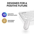 thumbnail image 3 of Logitech Pebble 2 Combo, Wireless Keyboard and Mouse, Quiet and Portable, Customizable - White, 3 of 11