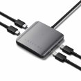 thumbnail image 4 of Satechi 4-Port USB-C Hub with PD Adapter Space Grey Adapters, 4 of 5