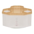 thumbnail image 1 of Pompotops Boîte de Rangement de Bureau à Grande Capacité Multi-Compartiments 5 Compartiments pour Étudiants Bureau Porte-Stylo Porte-Pinceaux Rotatif à 360 Degrés Personnalisé Liquidation, 1 of 3