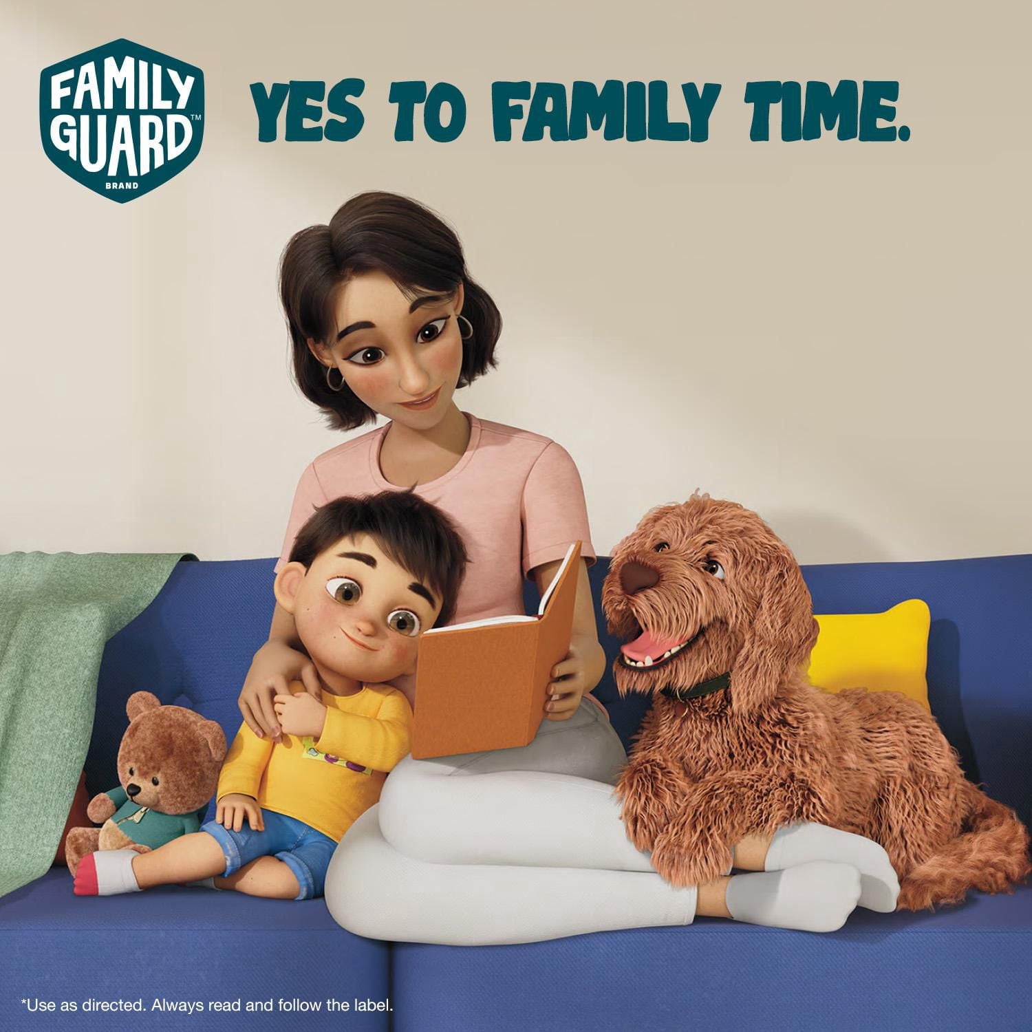 Family Guard™ Nettoyant Désinfectant Tout Usage, Élimine 99,99 % des Germes, Parfum Frais, 946ml