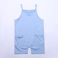 thumbnail image 4 of Robe Décontractée d'Été 2025 Sans Manches, Combishort à Fleurs, Bretelles Spaghetti, Short, Robe de Noël, Combinaison avec Poches, 4 of 8