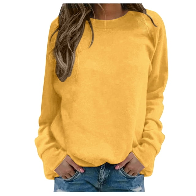 SNKSDGM Chandails à Col Rond pour Femmes, Chandails Courts Graphiques pour Femmes, Chandails Quotidiens pour Femmes pour la Maison et l'Extérieur, Entraînement, Manches Longues, T-Shirt à Col Rond, Haut, Chandail Imprimé, Blouse de Rue, Mode Urbaine TTTG