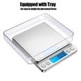 thumbnail image 5 of Balances de Cuisine Numériques 0,1 G/0,01 Oz Max 3 Kg/6,6 Lb - Balance Alimentaire avec Écran LCD Rétroéclairé Grand Chiffre Balances Électroniques en Acier Inoxydable Pesée Multifonctionnelle pour la Cuisine, la Pâtisserie, la Maison, 5 of 5