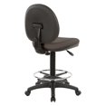 thumbnail image 4 of Sculptured Seat and Back Drafting Chair in Dillon Brown Fabric Graphite, 4 of 5