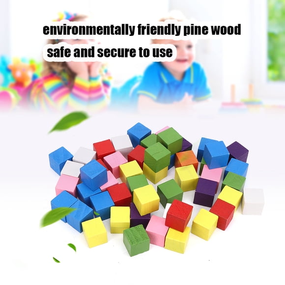 Ensemble de Blocs Colorés Jouet en Pin Enfants Blocs de Couleur en Bois de Pin 2 Ensembles Planches de Pin en Bois Bois de Pin